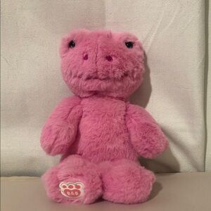 Build- a -Bear Pink frog Plush 9”